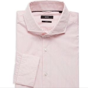 NWT Hugo Boss Jemerson Slim Fit Dress Shirt Size 42 US 16.5